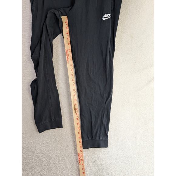 Nike Sweatpants Jogger Mens Large Blackr Club Fleece Gym Workout Tapered 804461 - Picture 6 of 16